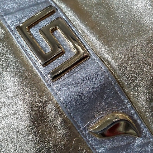 VINTAGE PAUL JOSEPH HANDBAG  GOLD SILVER PURSE RETRO BAG MOBWIFE - Picture 5 of 9